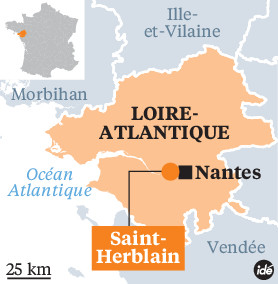 Carte de Saint-Herblain La Croix