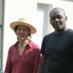 Annie Ardois et son stagiaire béninois Maurice