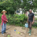 Annie Ardois avec le Béninois Maurice
